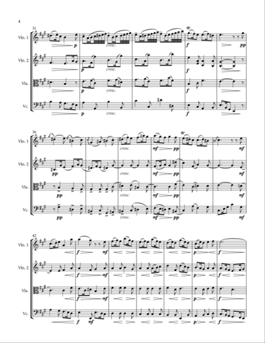 Siciliano Siciliano String Quartet scores gallery preview page 4