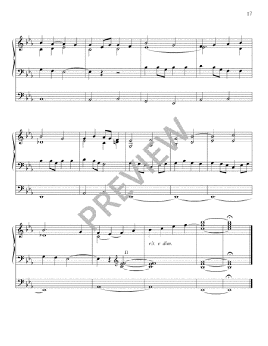 Ten Seasonal Hymn Tune Preludes for the Church Year Organ scores gallery preview page 18