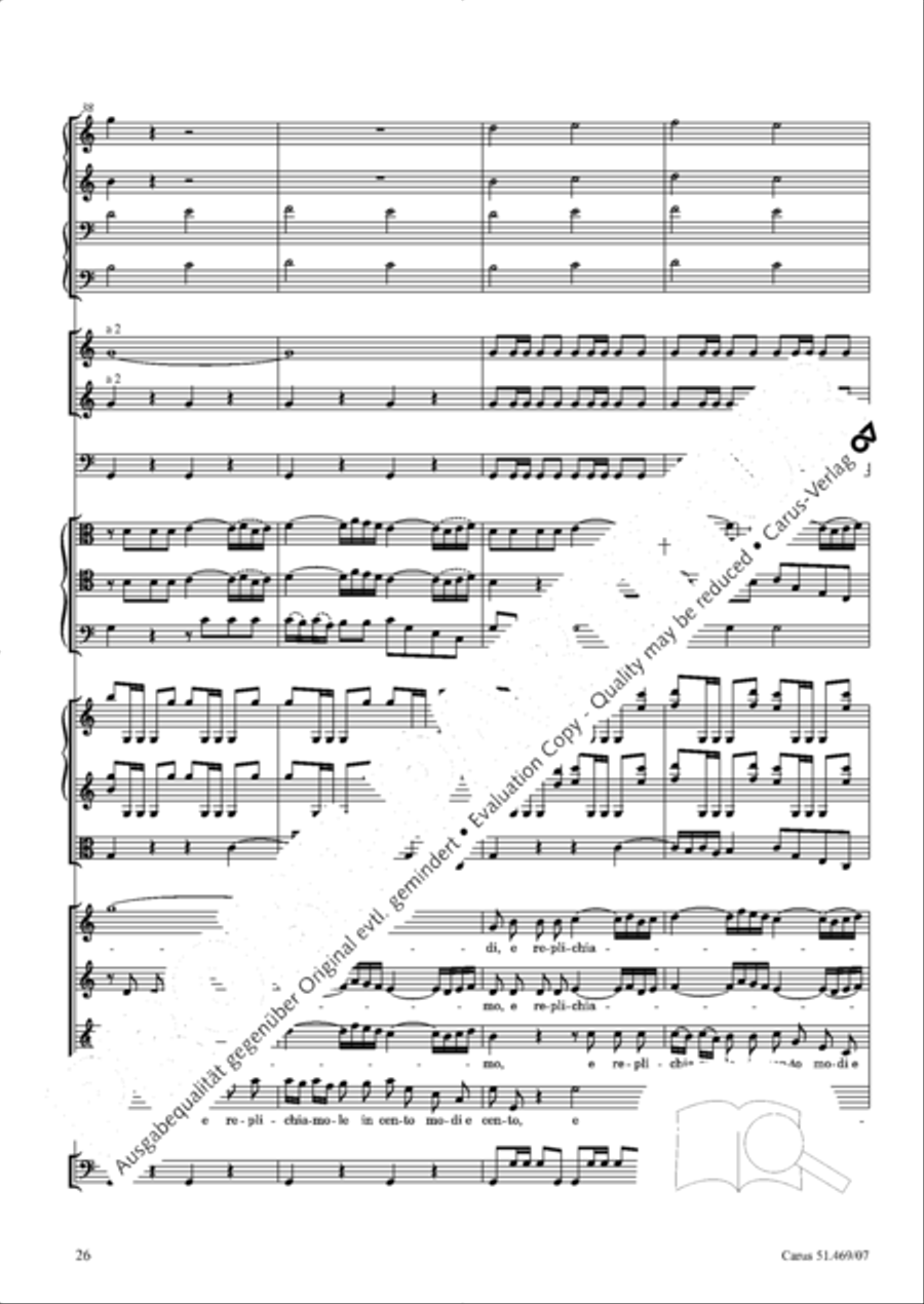 Davide penitente 4-Part scores gallery preview page 39