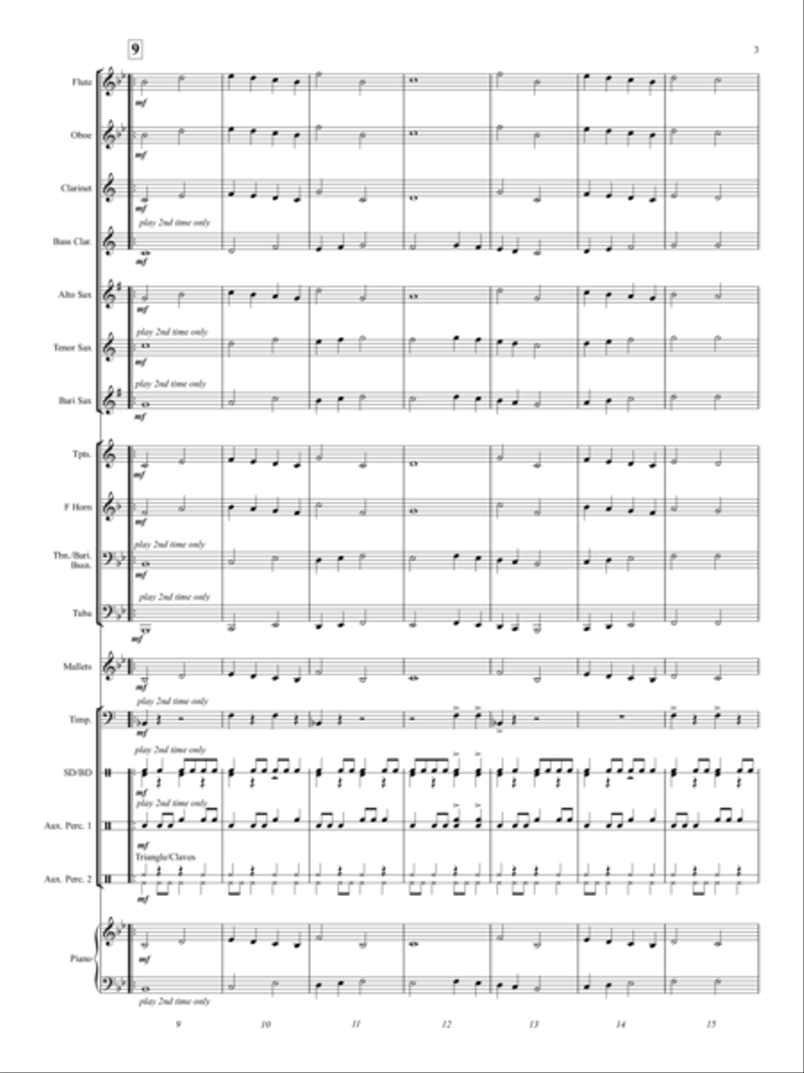 Rhythm X Concert Band scores gallery preview page 3