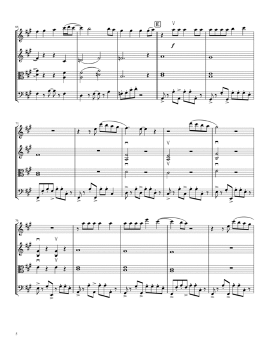 I Choose You String Quartet scores gallery preview page 5