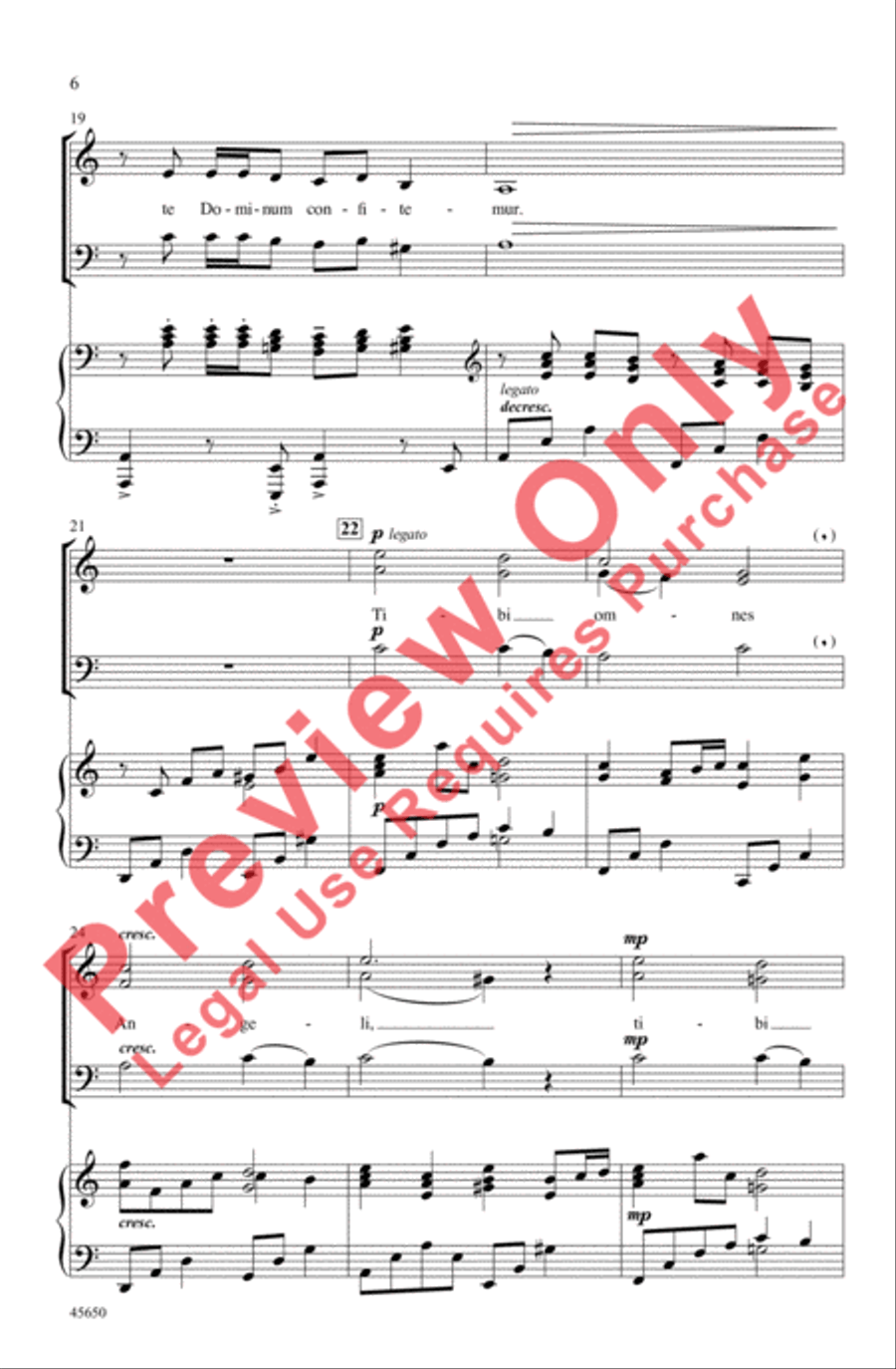 Te Deum 3-Part scores gallery preview page 6