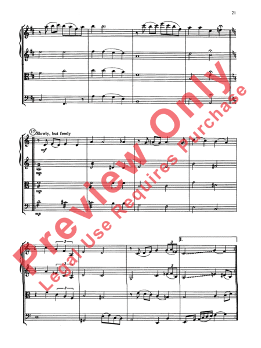 Jazz Classics String Quartet scores gallery preview page 22