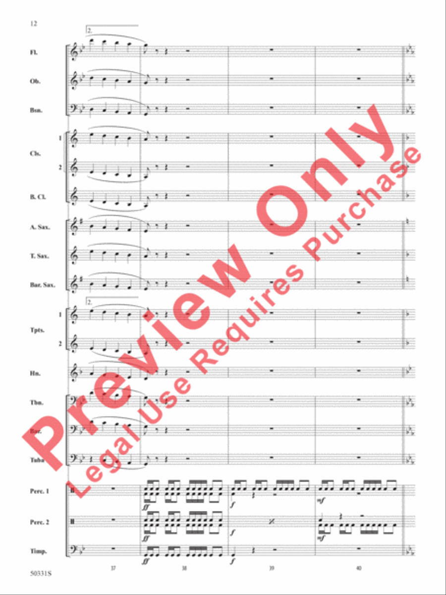 March to Nowhere March to Nowhere Concert Band scores gallery preview page 13