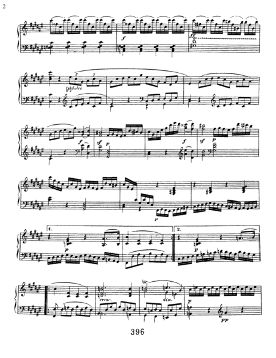Sonata No. 24 In F-sharp Major, Op. 78 Piano Solo scores gallery preview page 2