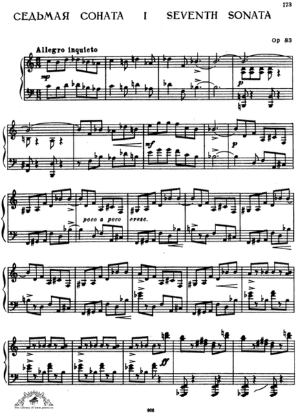 Piano Sonata No. 7 in B flat major - Sergei Prokofiev