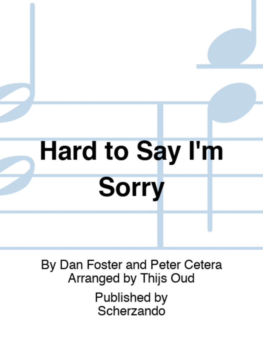 Hard to Say I'm Sorry Fanfare Band scores gallery preview page 1