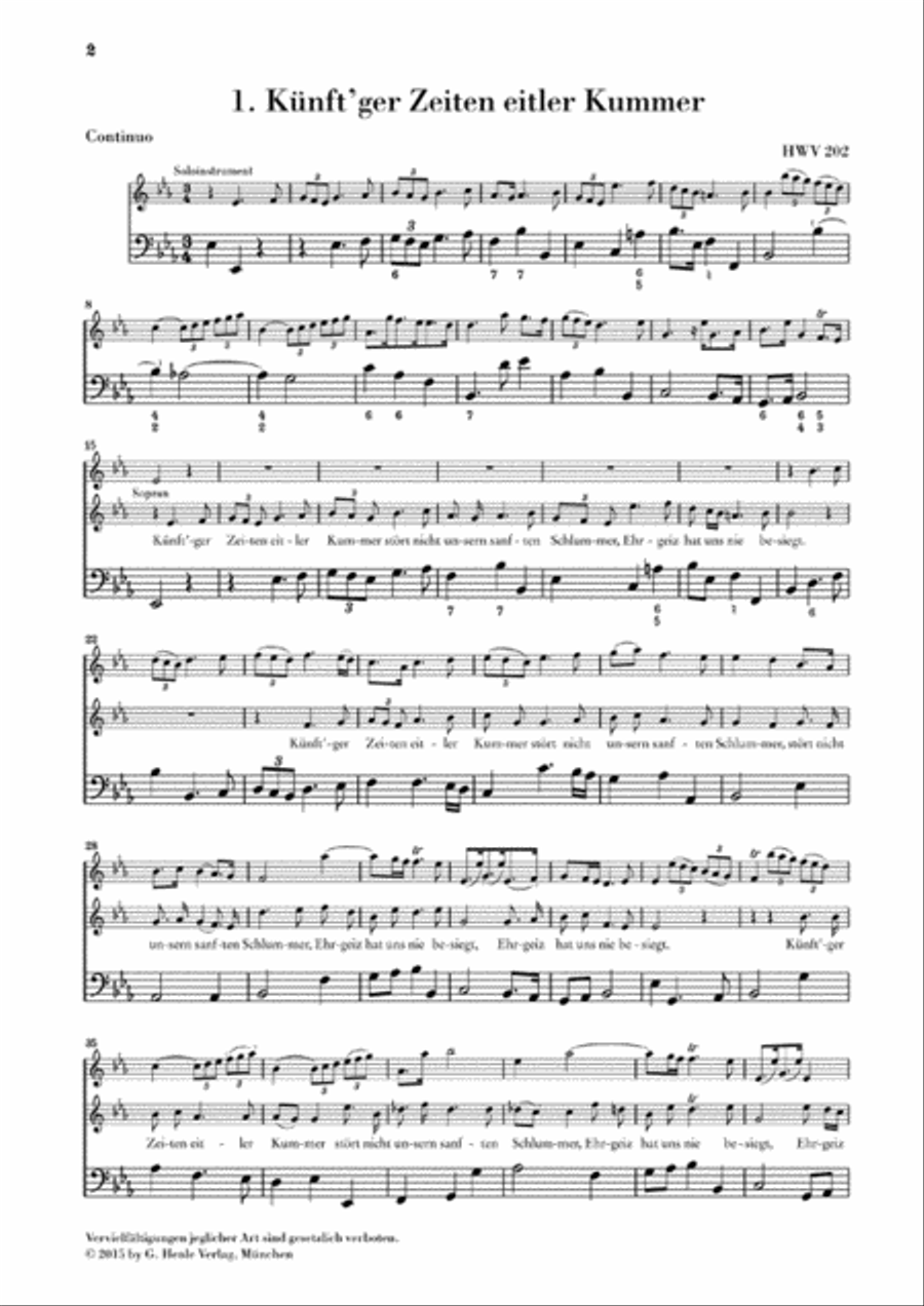 9 German Arias for Soprano, Solo Instrument and Basso Continuo Soprano Voice scores gallery preview page 5