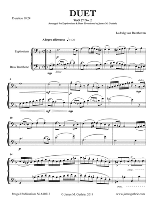 Beethoven: Duet WoO 27 No. 2 for Euphonium & Bass Trombone