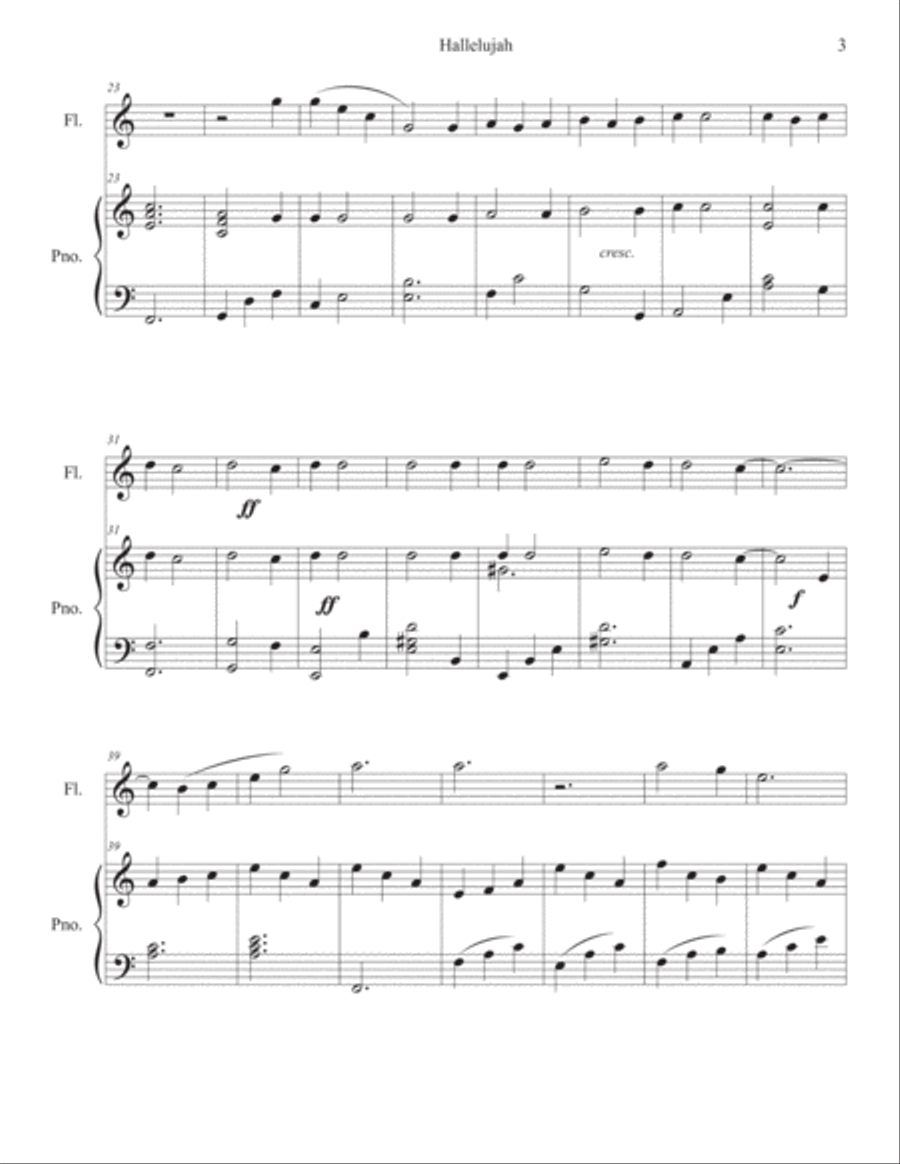 Hallelujah Small Ensemble scores gallery preview page 3