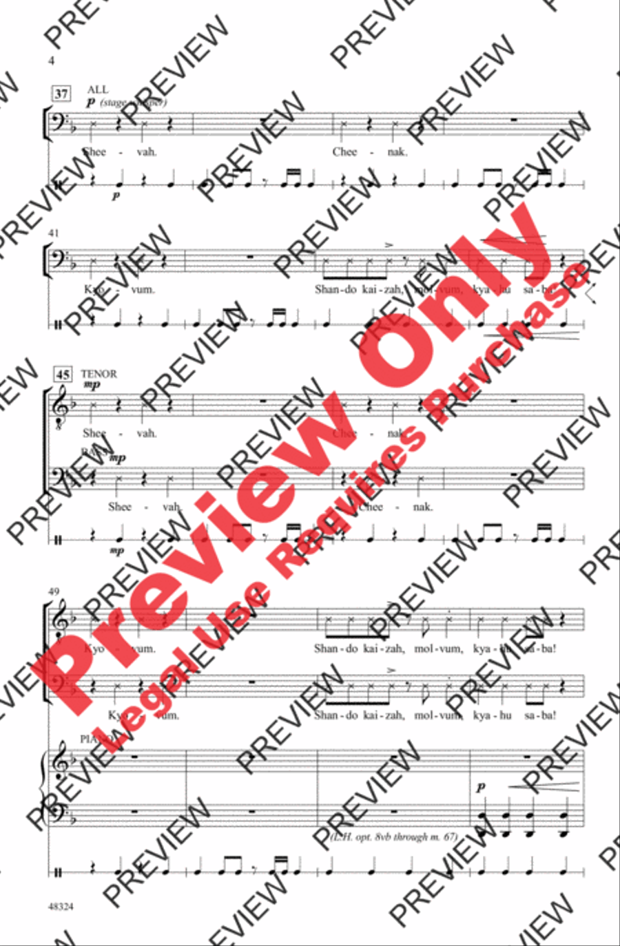Bringers of Noise Men's Choir scores gallery preview page 4