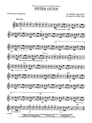 Peter Gunn: E-flat Baritone Saxophone