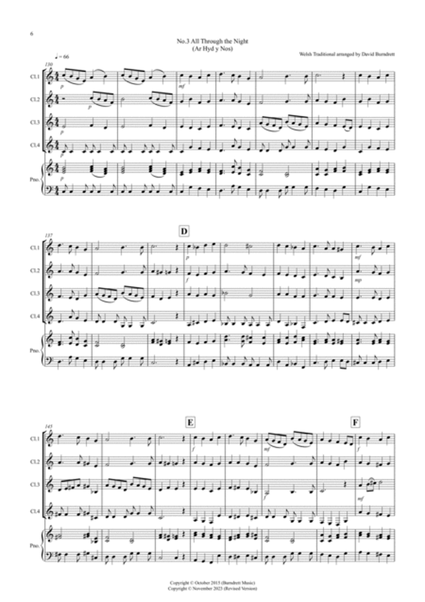 3 Easy Christmas Pieces for Clarinet Quartet image number null