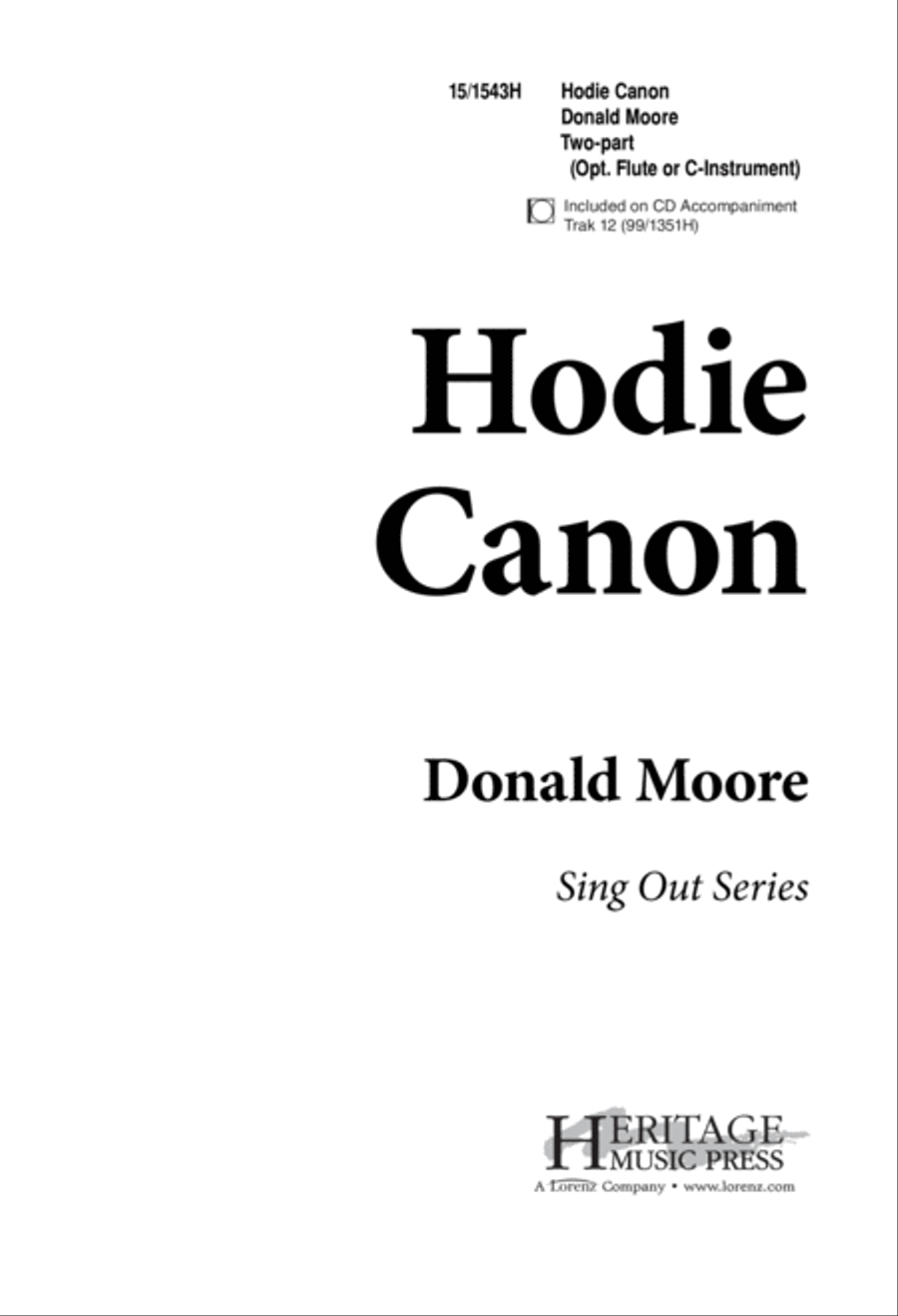 Hodie Canon 2-Part scores gallery preview page 1