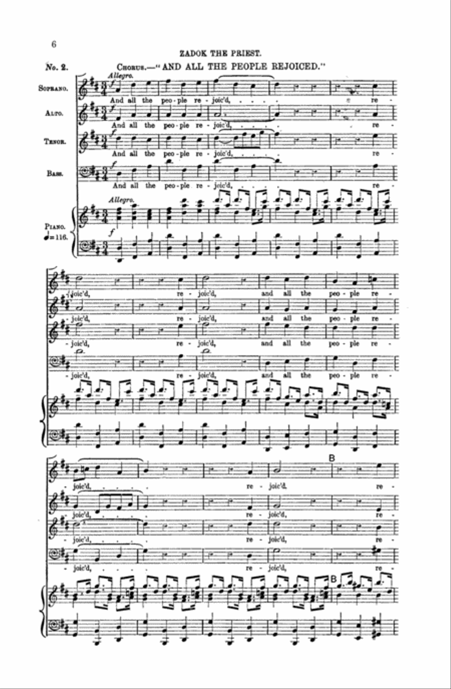 Zadok the Priest Zadok the Priest Choir scores gallery preview page 4