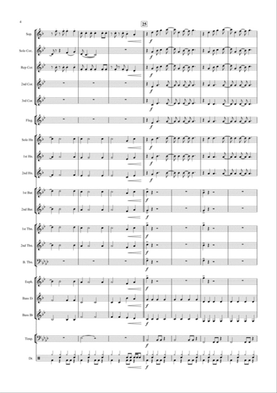 Blinding Lights Blinding Lights Brass Band scores gallery preview page 4