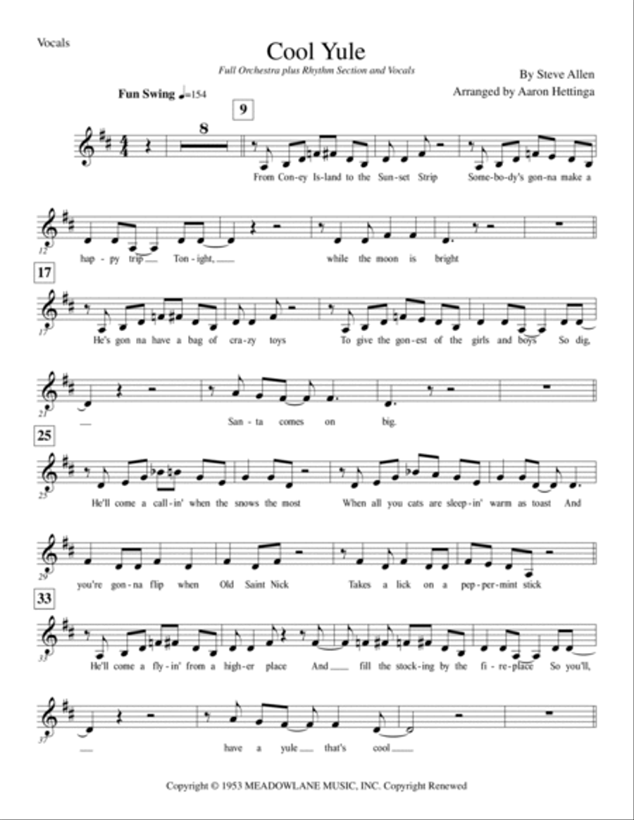 Cool Yule Full Orchestra scores gallery preview page 3