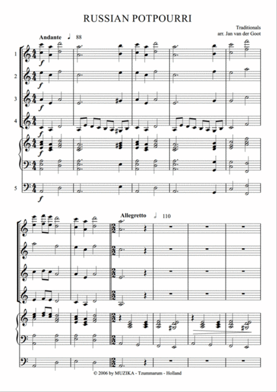 Russian Potpourri Set of Parts scores gallery preview page 3