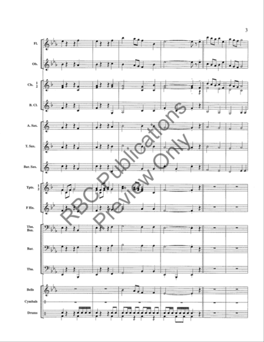 Fanfare And Chorale Fanfare And Chorale Concert Band scores gallery preview page 6