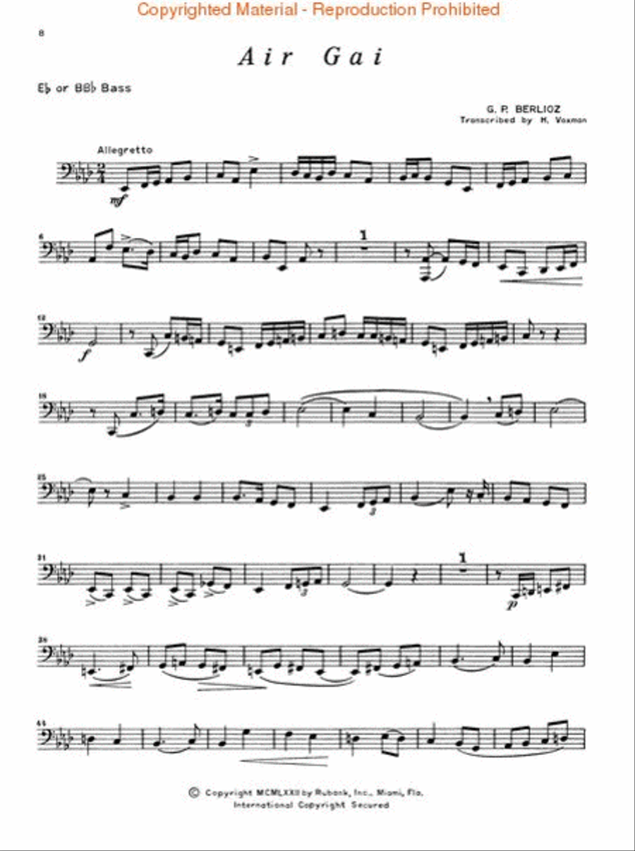 Concert and Contest Collection for Bass/Tuba (B.C.) Concert Band Methods scores gallery preview page 4