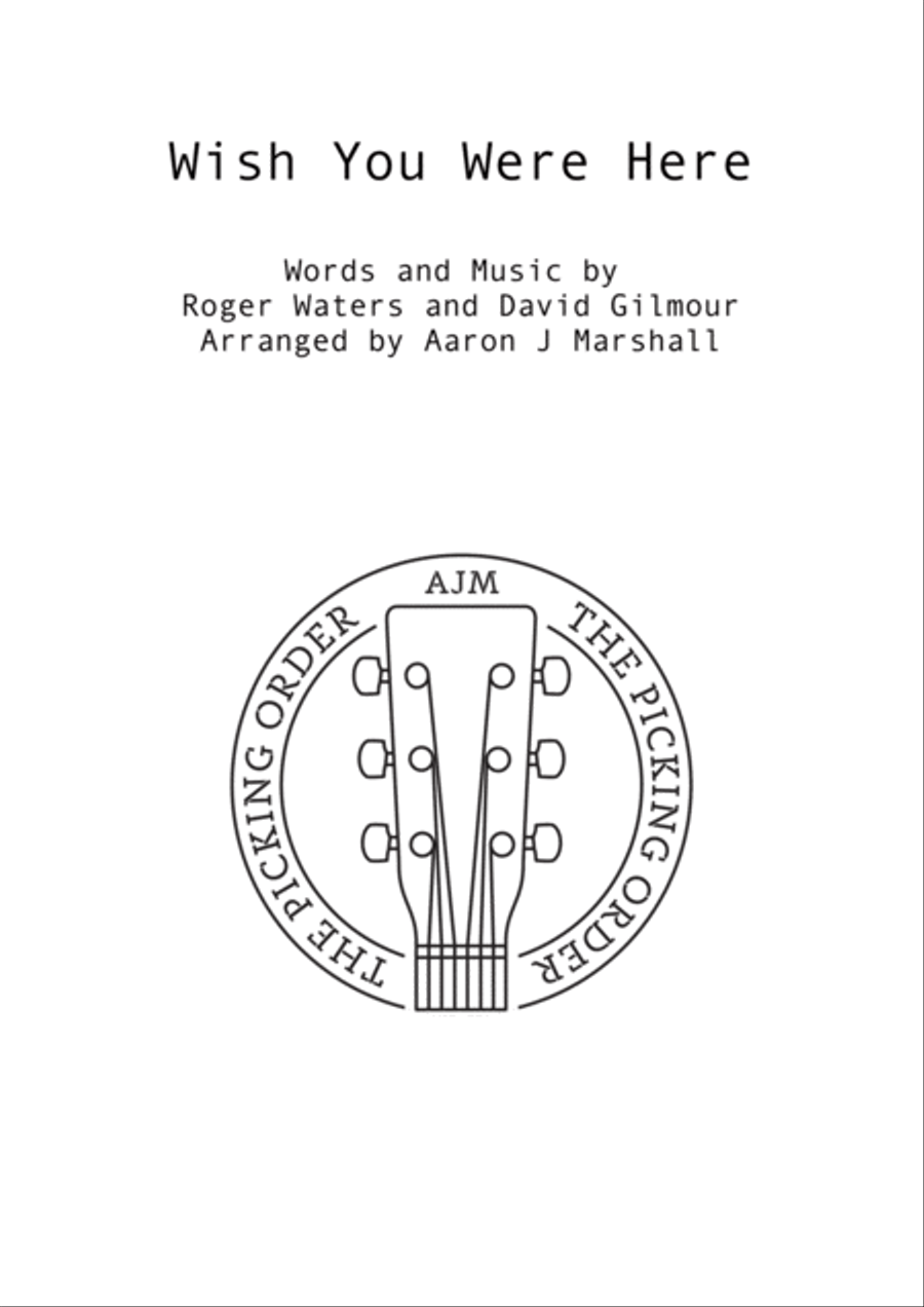 Wish You Were Here Guitar Ensemble scores gallery preview page 1