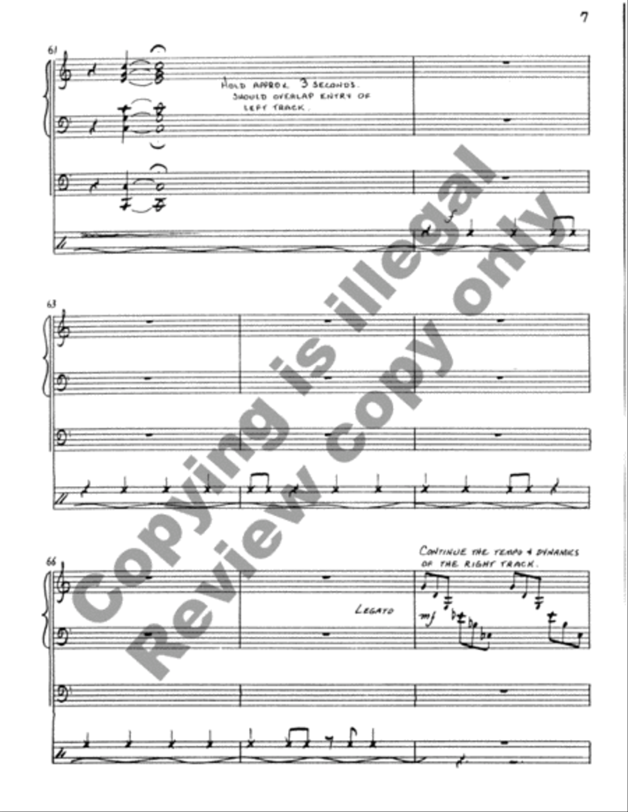 Invention for Organ & Tape Organ Solo scores gallery preview page 7