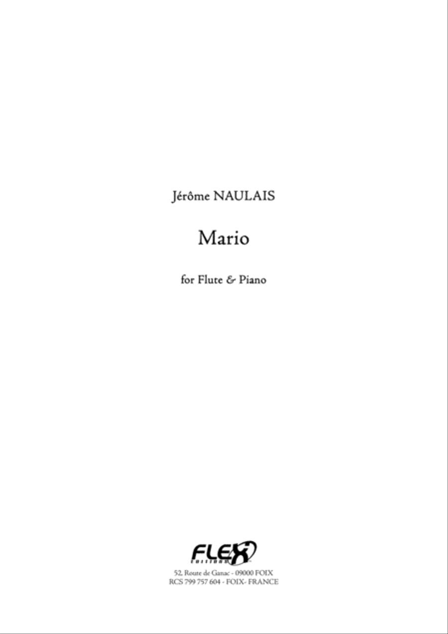 Mario Flute Solo scores gallery preview page 1