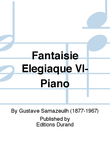 Fantaisie Elegiaque Vl-Piano
