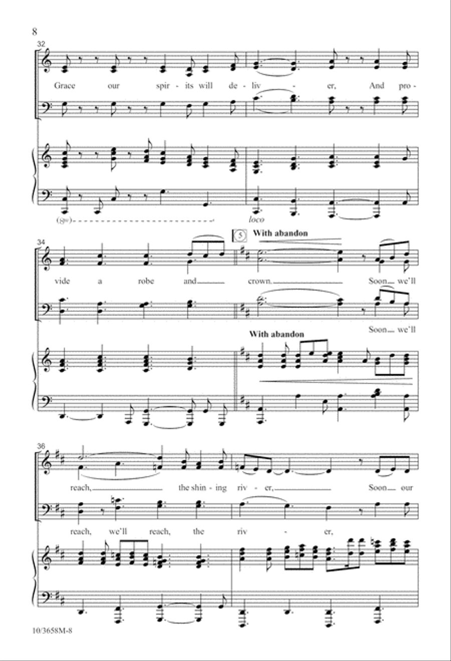 We Will Gather at the River 4-Part scores gallery preview page 9