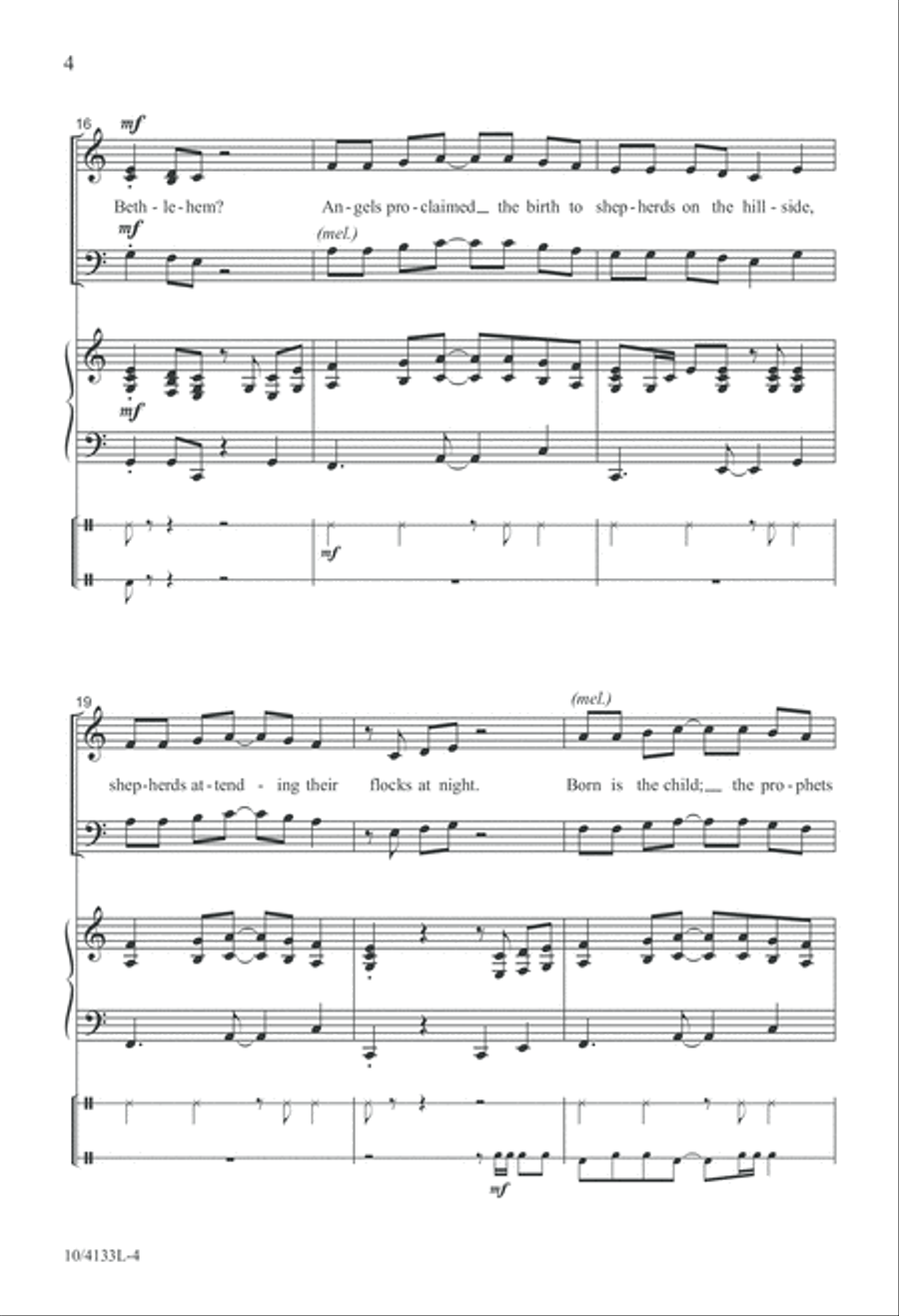 Who's the Little Baby? 4-Part scores gallery preview page 4
