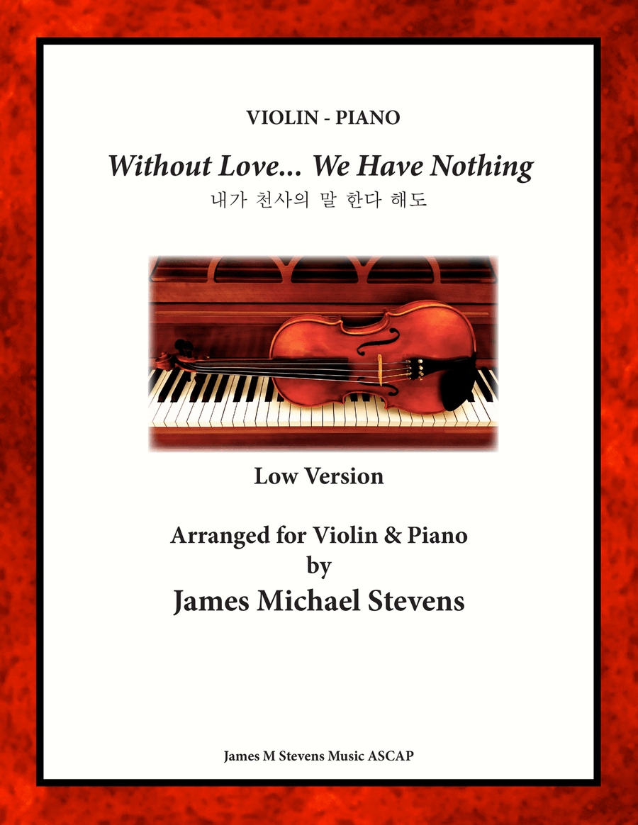 Without Love, We Have Nothing Violin Solo scores gallery preview page 1