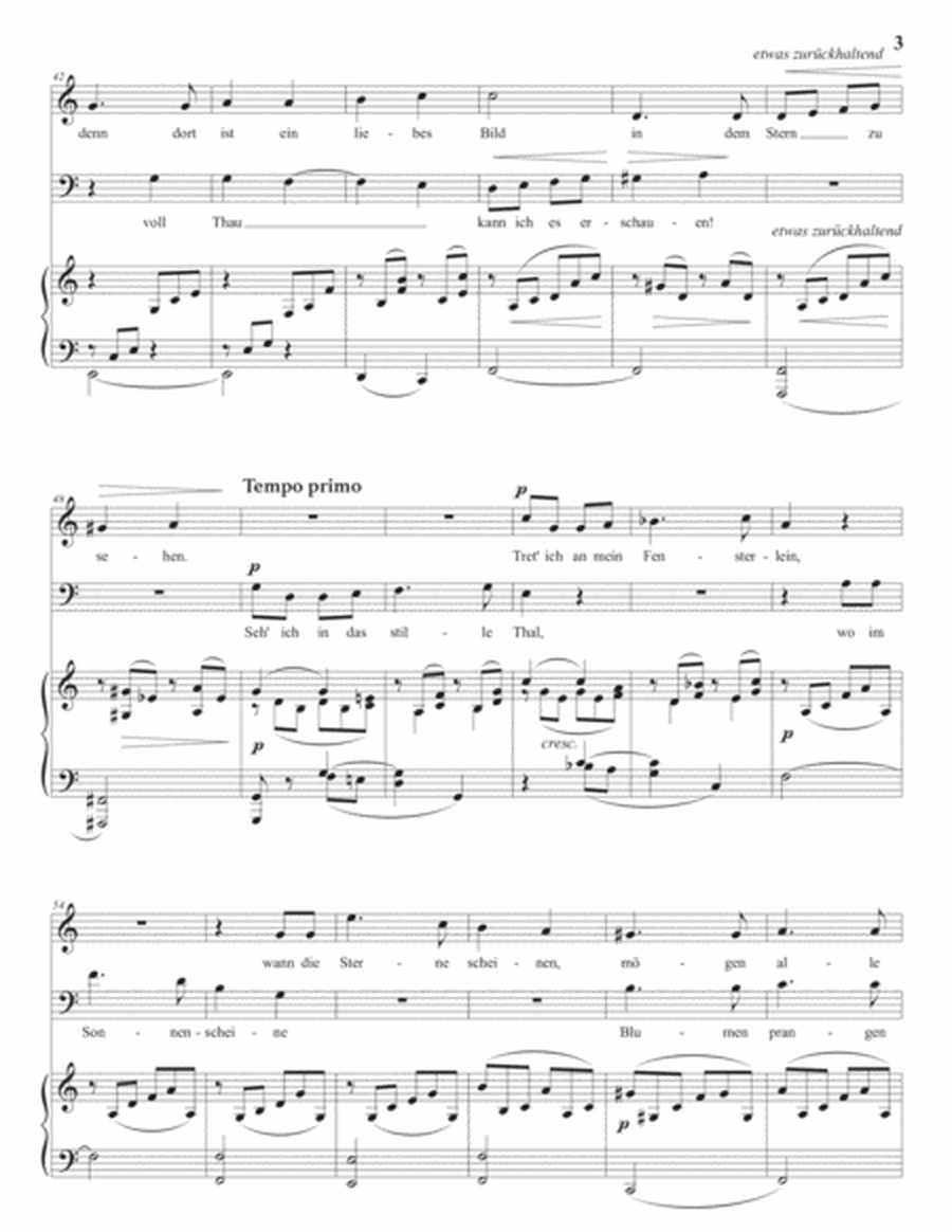 SCHUMANN: Er und Sie, Op. 78 no. 2 (transposed to C major, Er in bass clef)