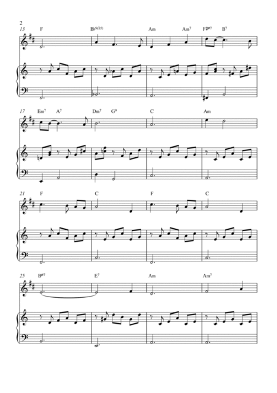 Moon River B-Flat Trumpet scores gallery preview page 2