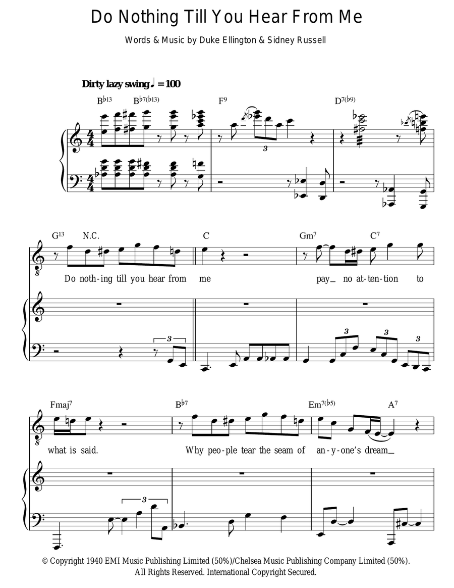 Do Nothing Till You Hear From Me (Concerto For Cootie) Guitar scores gallery preview page 1