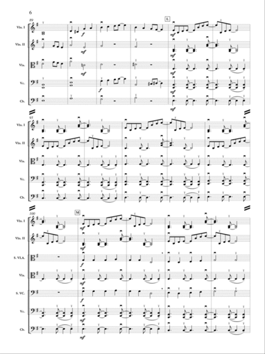 Fantasia on Two Christmas Themes Orchestra scores gallery preview page 7