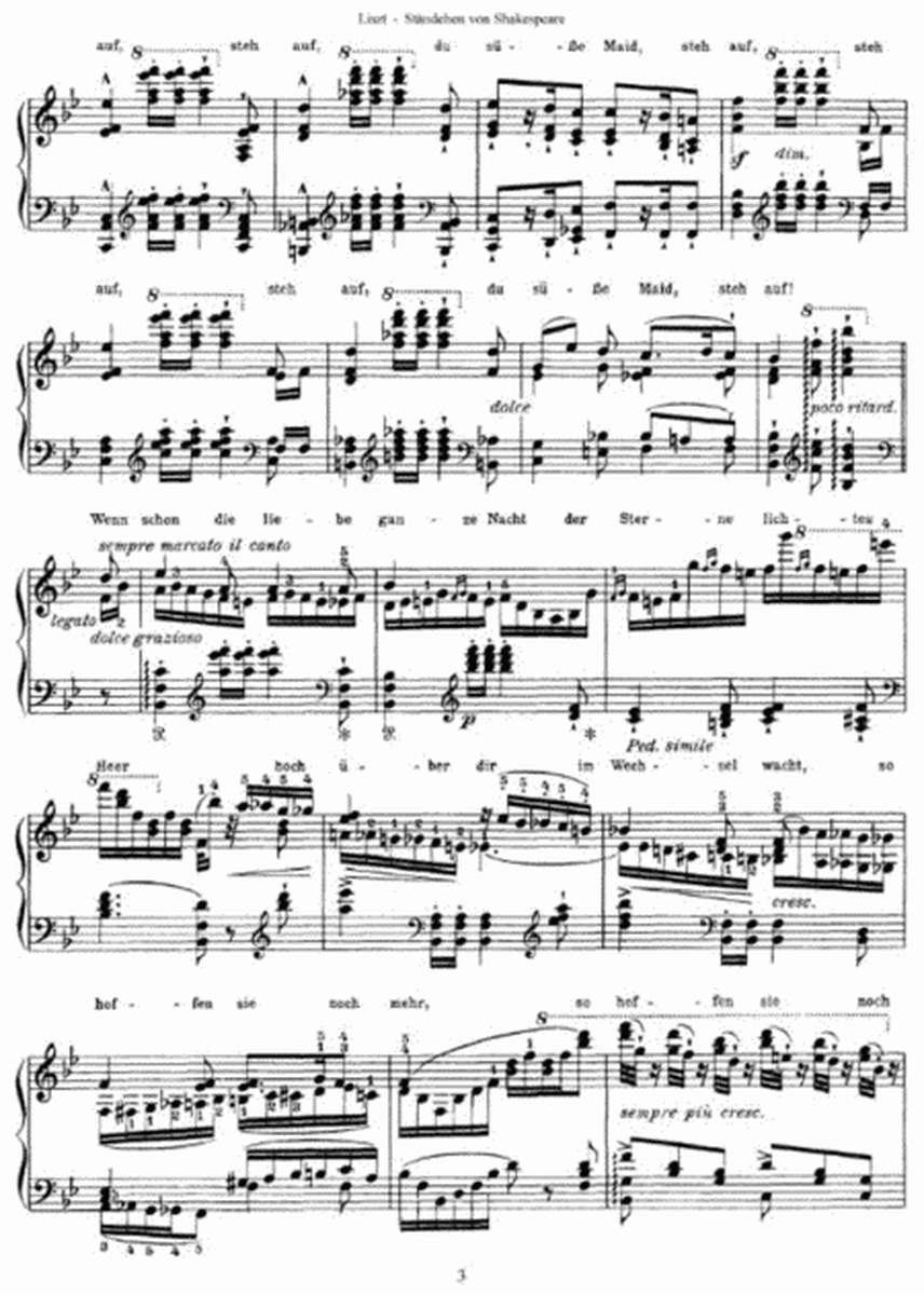Franz Liszt - Ständchen von Shakespeare (by Schubert)