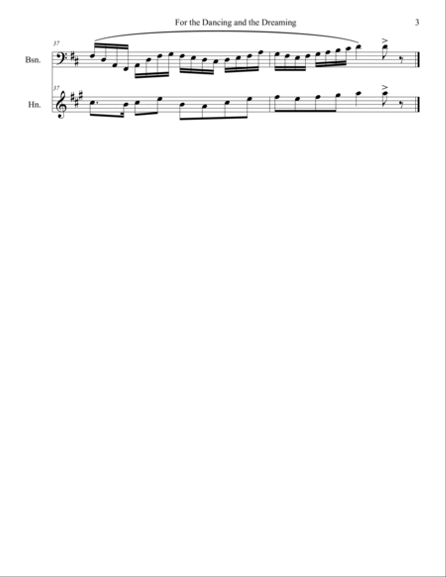 For The Dancing And The Dreaming Woodwind Duet scores gallery preview page 3