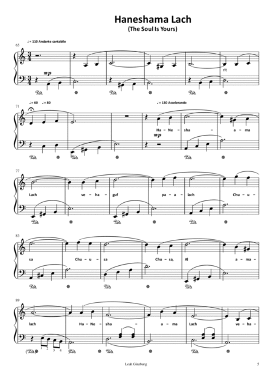 The Best of Carlebach Piano, Vocal, Guitar scores gallery preview page 5