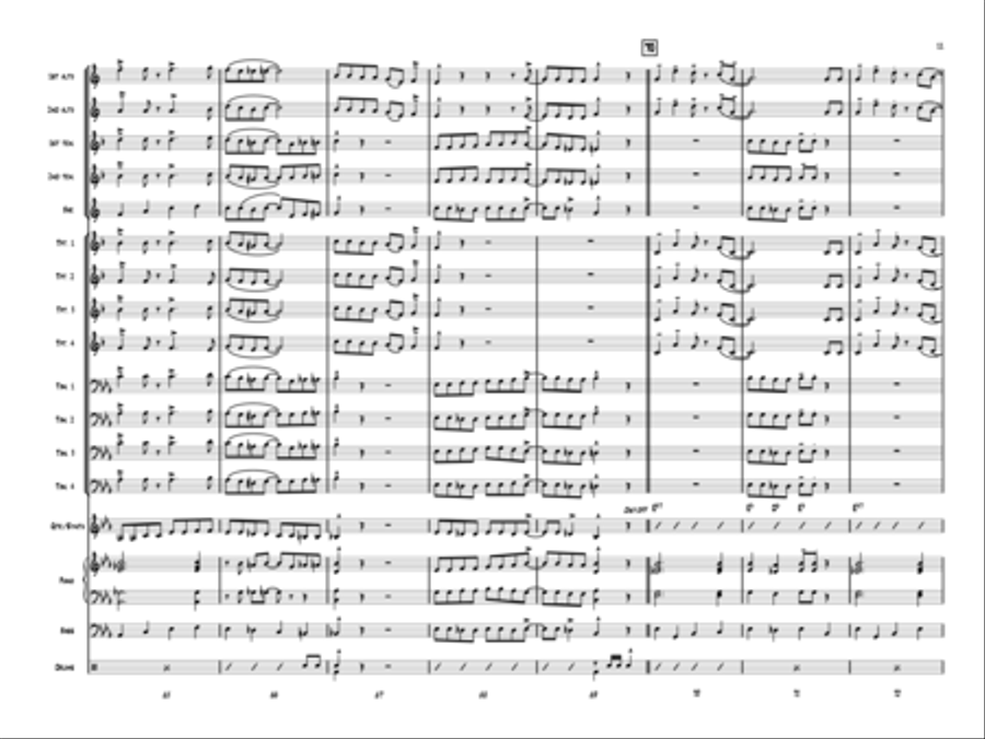 Santa Rocks the House! Jazz Ensemble scores gallery preview page 10