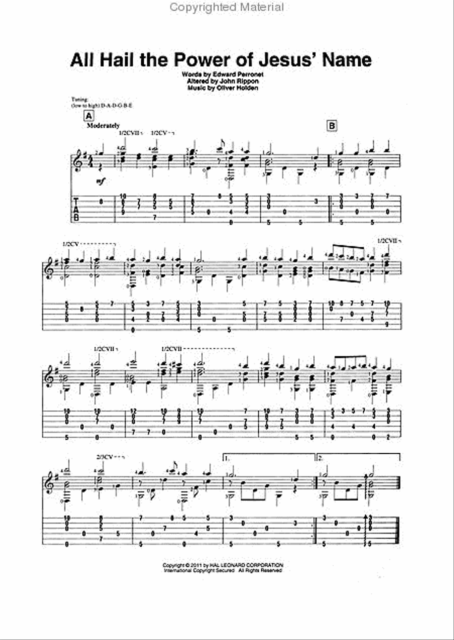 Hymns for Classical Guitar Acoustic Guitar scores gallery preview page 3