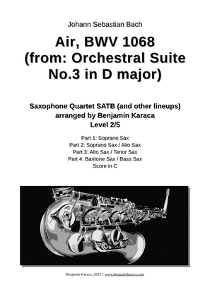 Book cover for Air (Orchestral Suite No. 3 in D major), BWV 1068