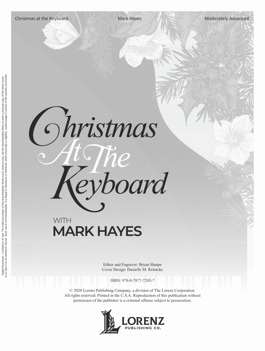 Christmas at the Keyboard Piano Solo scores gallery preview page 1