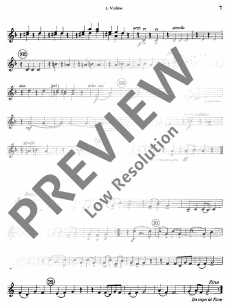 Tanzlieder-Kantate Violin scores gallery preview page 7