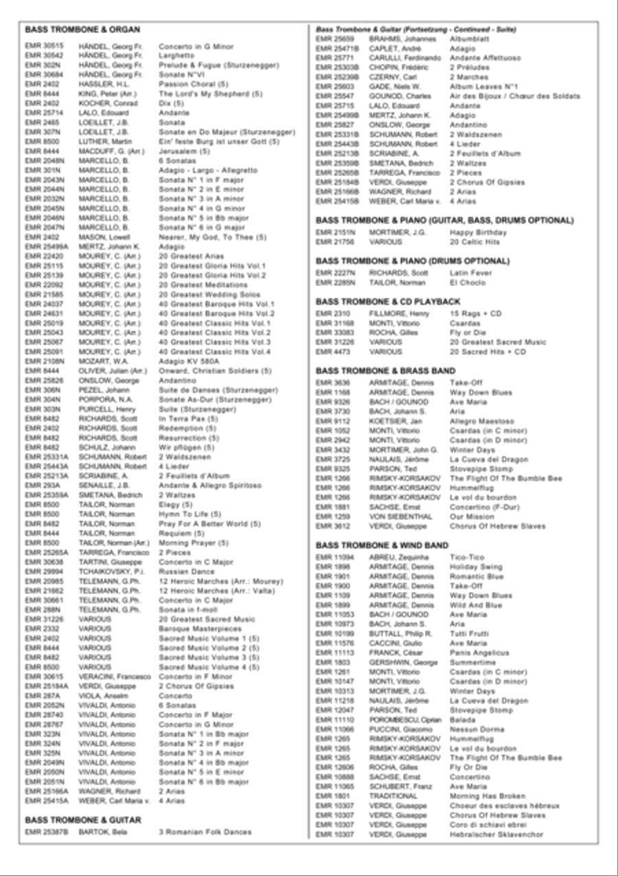 Concerto Bass Trombone scores gallery preview page 11