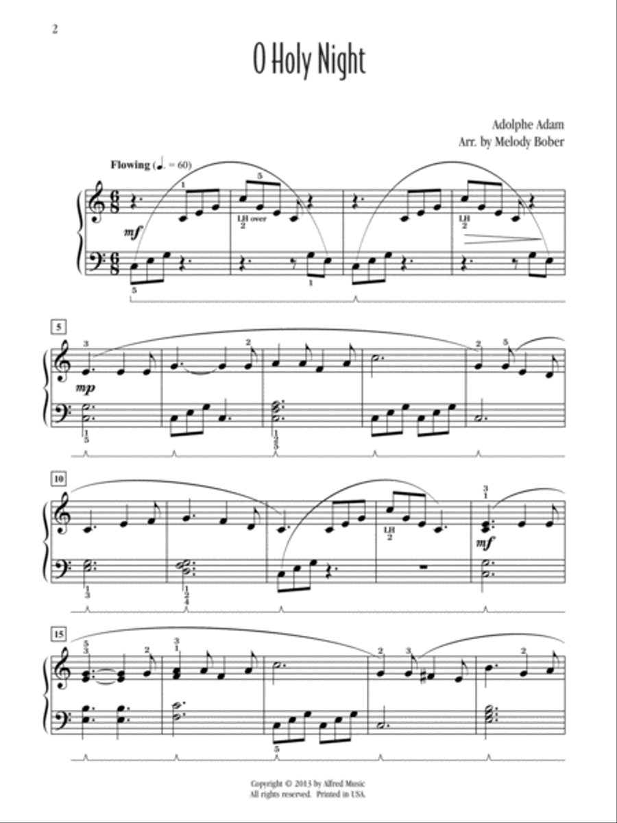 O Holy Night Easy Piano scores gallery preview page 2