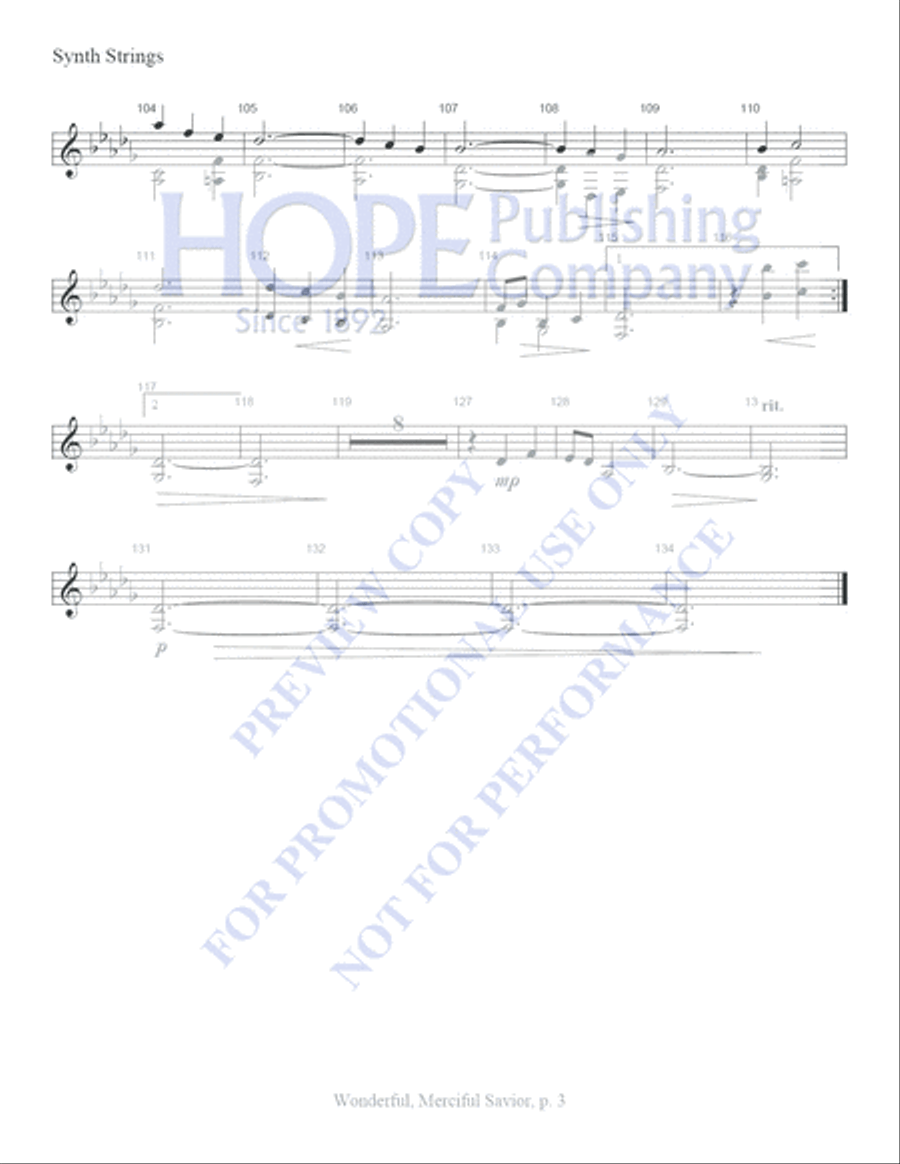 Wonderful, Merciful Savior Choir scores gallery preview page 13