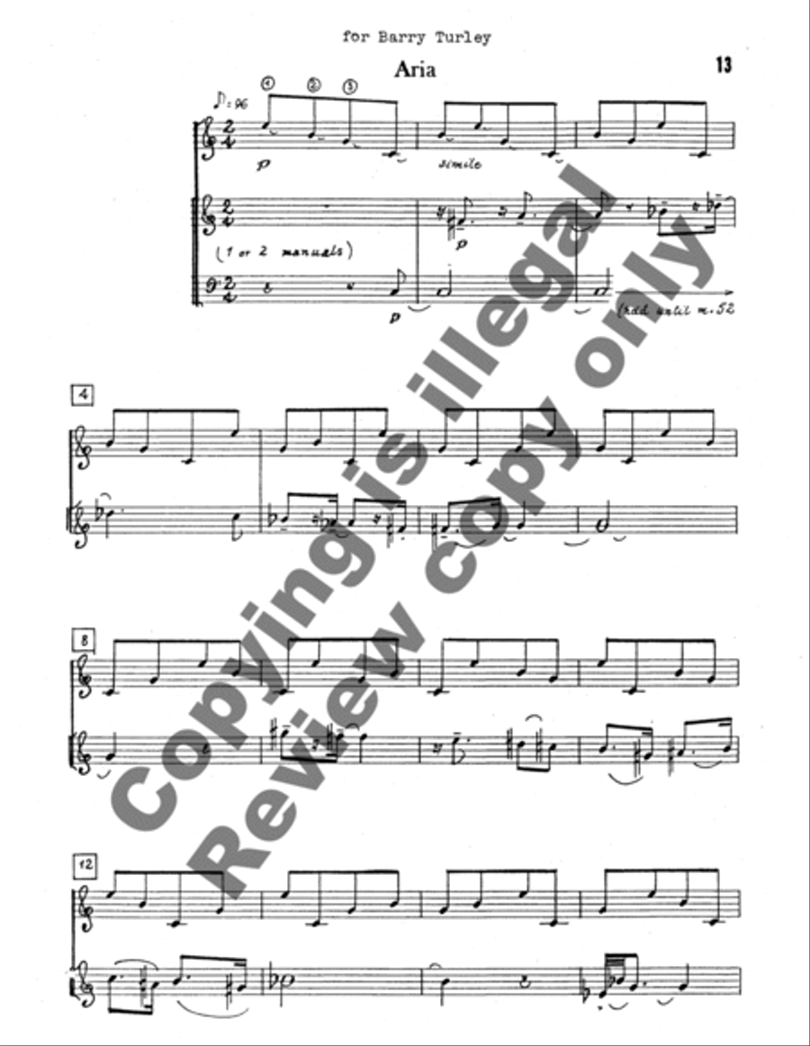 Partita for Guitar and Organ Manuals Guitar scores gallery preview page 12