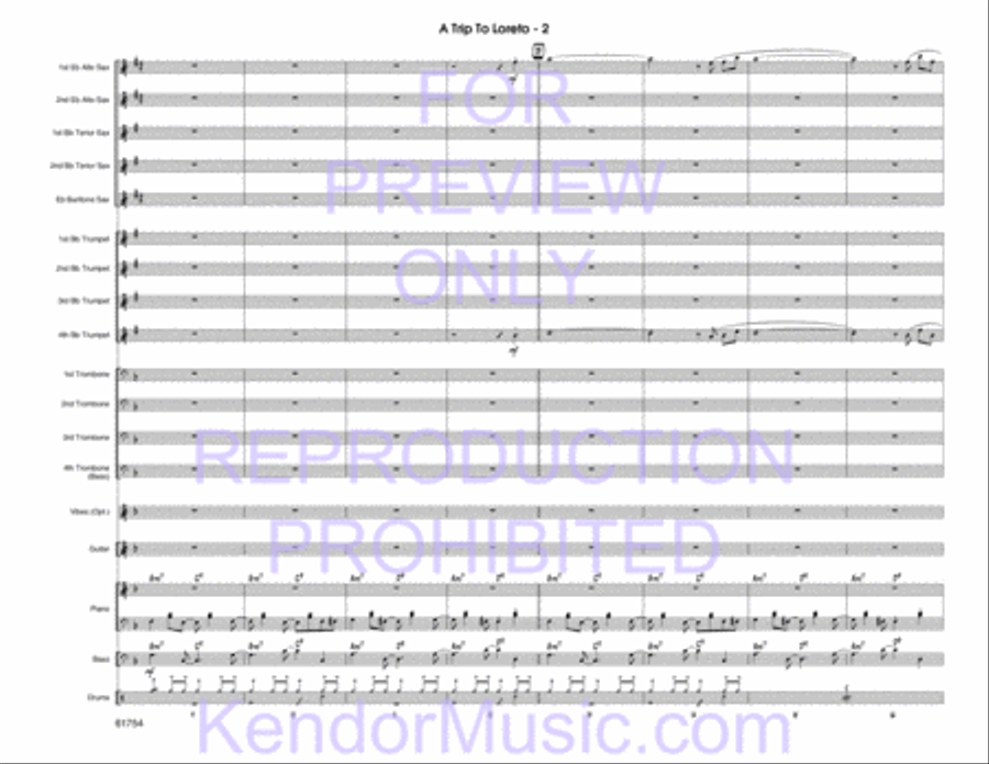 Trip To Loreto, A (Full Score) Jazz Ensemble scores gallery preview page 4