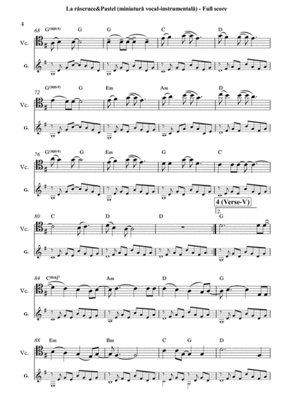 La răscruce-Pastel (At crossroads-Pastel) - vocal-instrumental musical miniature image number null