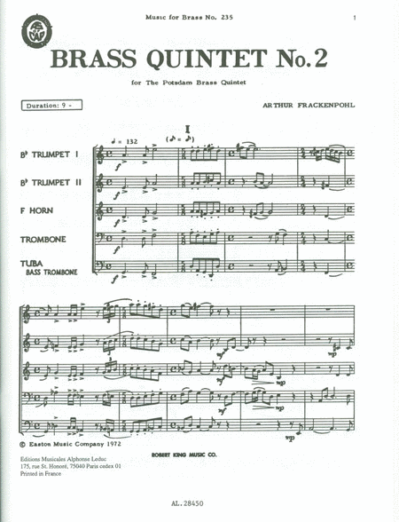 Quintet No.2 (quintet-brass)